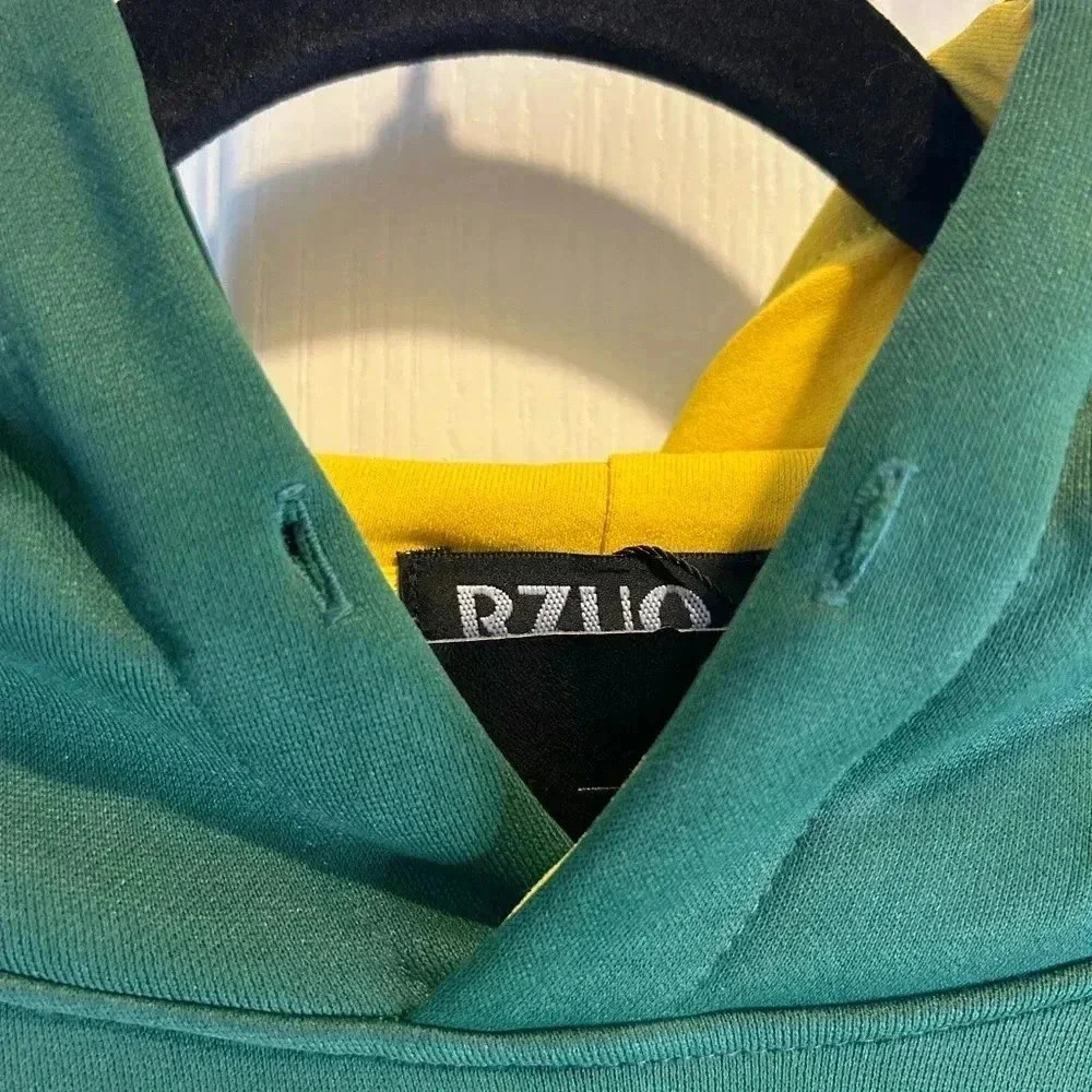 ๐งโRzuoโ Unisex Green Bay Packers Green/Yellow PulloverHooded Sweatshirt Size XL๐ - Picture 12 of 16
